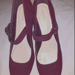 Alfani Eggplant purple heels